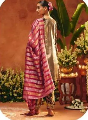 Black Ice Velvet Kurta Pajama Set with Dupatta