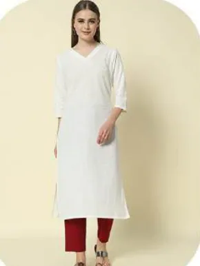 Maroon Cotton Narrow Pants