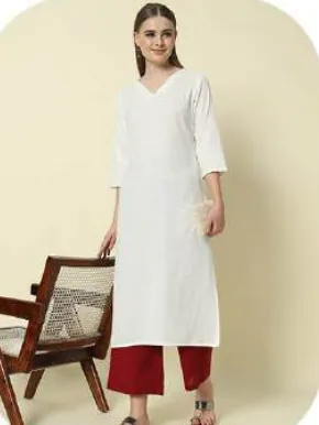 Maroon Cotton Palazzo Pants